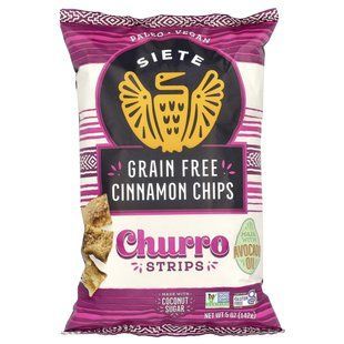 Siete, Grain Free Cinnamon Chips, Strips, Churro, 5 oz (142 g) купить в Киеве и Украине