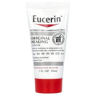 Eucerin, Оригінальний лікувальний лосьйон, без ароматів, 1 рідка унція (30 мл)