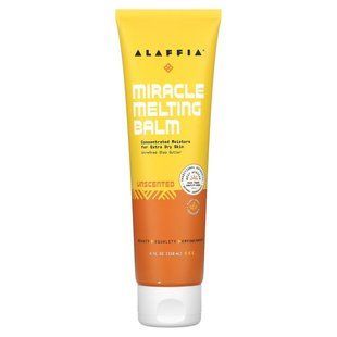 Alaffia, Miracle Melting Balm, Unscented, 4 fl oz (118 ml)