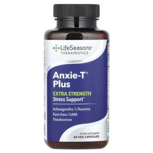 LifeSeasons, Anxie-T Plus, Extra Strength, 60 Veg Capsules купить в Киеве и Украине