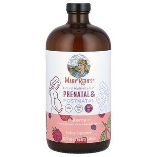 MaryRuth Organics, Жидкие мультивитамины для беременных и послеродовых, ягодный, 946 мл (32 унции) купить в Киеве и Украине