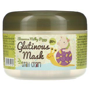 Elizavecca, Glutinous 80% Mask Snail Cream, 100 g купить в Киеве и Украине