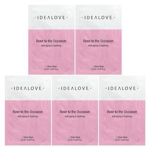 Idealove, Rose to the Occasion, Anti-Aging & Soothing, 5 Beauty Sheet Masks, 0.85 fl oz (25 ml) Each купить в Киеве и Украине