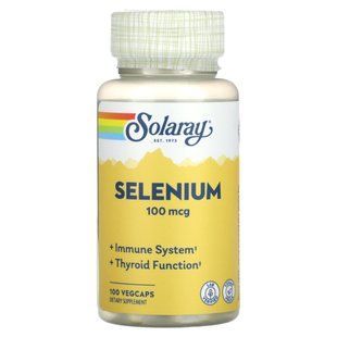 Селен органически связанный Solaray (Selenium) 100 мкг 100 вегетарианских капсул купить в Киеве и Украине