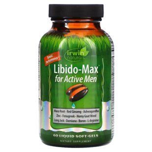 Irwin Naturals, Level Up Active Male, 60 мягких гелевых капсул с жидкостью купить в Киеве и Украине
