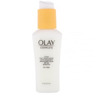 Дневное увлажняющее средство, SPF 30, для чувствительной кожи, Complete, UV365, Olay, 75 мл (2,5 жидк. унции) купить в Киеве и Украине