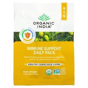 Organic India, Daily Pack for Immune Support, 30 Daily Packets, 180 Plant-Based Capsules