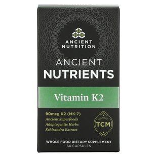 Axe / Ancient Nutrition, Ancient Nutrients, витамин K2, 6 капсул купить в Киеве и Украине