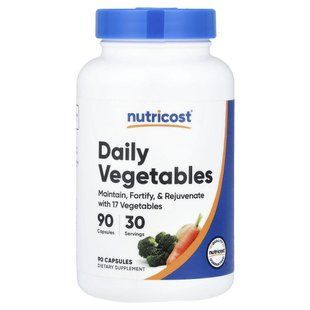 Овочевий комплекс Nutricost (Daily Vegetables) 90 капсул купить в Киеве и Украине