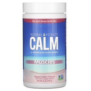 Supplement for muscles Natural Vitality (Calm Specifics) 170 g with watermelon flavor