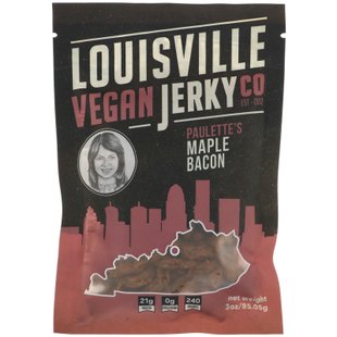 Кленовый бекон Полетты, Paulette's Maple Bacon, Louisville Vegan Jerky Co, 85 г купить в Киеве и Украине