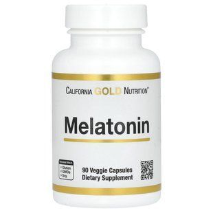 California Gold Nutrition, Melatonin, 3 mg, 90 Veggie Capsules купить в Киеве и Украине