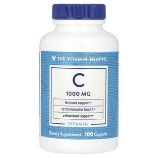 The Vitamin Shoppe, вітамін C, 1000 мг, 100 капсул