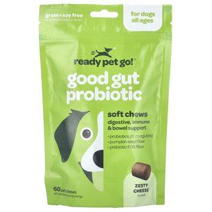 Ready Pet Go, Good Gut Probiotic, For Dogs, All Ages, Zesty Cheese, 60 Soft Chews, 8.5 oz (240 g) купить в Киеве и Украине