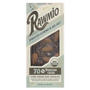 Rawmio, Stone Ground Raw Chocolate, Sprouted Almond & Sea Salt, 2.12 oz (60 g) купить в Киеве и Украине