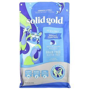Solid Gold, Fit As A Fiddle&trade;, For Cats, Adults, With Alaskan Pollock, 3 lbs (1.36 kg) купить в Киеве и Украине