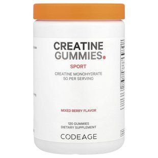 Codeage, Sport, Creatine Gummies, Mixed Berry, 120 Gummies купить в Киеве и Украине