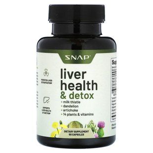 Snap Supplements, Liver Health & Detox, 60 Capsules купить в Киеве и Украине