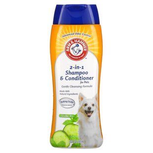 Arm & Hammer, Шампунь и кондиционер 2-в-1 для домашних животных, огуречная мята, 20 жидких унций (591 мл) купить в Киеве и Украине