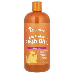 Zesty Paws, Wild Alaskan Fish Oil, For Dogs & Cats, All Ages, 32 fl oz (946 ml) купить в Киеве и Украине