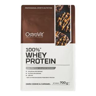Протеин 100% Whey Protein OstroVit 700 г Темное печенье с карамелью купить в Киеве и Украине