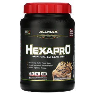 ALLMAX, Hexapro&trade;, High-Protein Lean Meal, Chocolate Peanut Butter, 2 lbs (907 g) купить в Киеве и Украине