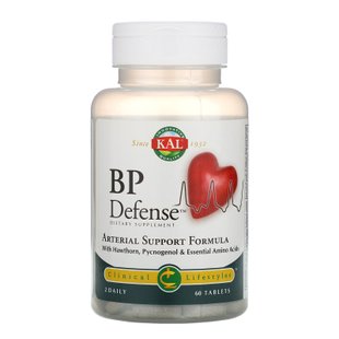 Формула поддержки артерий KAL (BP Defense Arterial Support Formula) 60 таблеток купить в Киеве и Украине