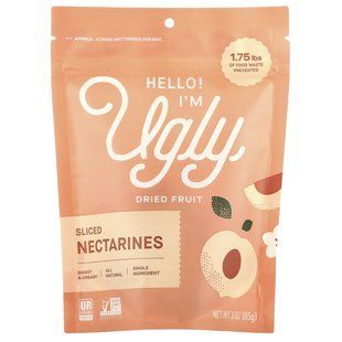 Hello! I'm Ugly, Dried Fruit, Sliced Nectarines, 3 oz (85 g) купить в Киеве и Украине