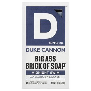 Duke Cannon Supply Co., мыло Big Brick Of Bar Soap&reg;, Midnight Swim, 283 г (10 унций) купить в Киеве и Украине