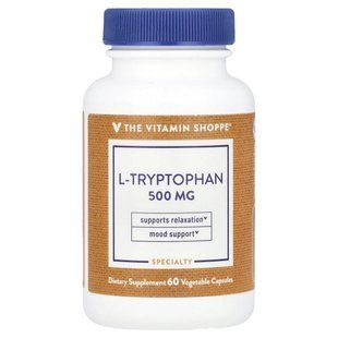 The Vitamin Shoppe, L-Tryptophan, 500 mg, 60 Vegetable Capsules купить в Киеве и Украине