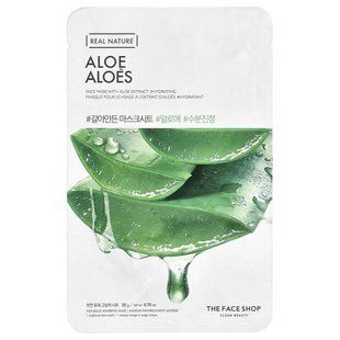 The Face Shop, Real Nature, маска для лица, с алоэ, 1 шт., 20 г (0,70 унции) купить в Киеве и Украине