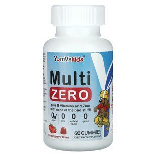 YumVs, Kids, Multi Zero Gummies, Strawberry, 60 Gummies купить в Киеве и Украине