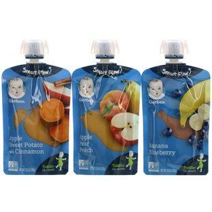 Пакет Value Pack, 12+ месяцев, любимые фрукты и овощи, Value Pack, 12+ Months, Favorite Fruit & Veggie, Gerber, 9 пакетиков по 3,5 унции (99 г) каждый купить в Киеве и Украине