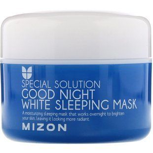 White sleeping mask for a peaceful night, Good Night White Sleeping Mask, Mizon, 2.70 fluid ounces (80 ml).