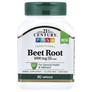 21st Century, Beet Root, 90 Capsules (500 mg per Capsule) купить в Киеве и Украине
