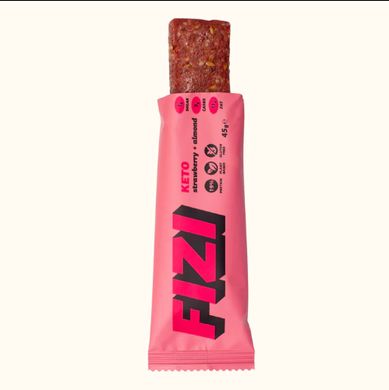 KETO Protein Bar - 10x45g Strawberry + Almond FIZI