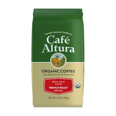 Органічна кава, французька обжарка, мелений, Organic Coffee, French Roast, Ground, Cafe Altura, 283 г
