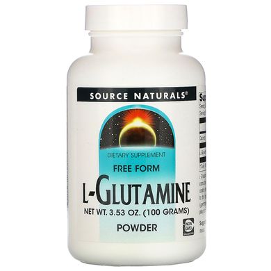 Глютамін порошок Source Naturals (L-Glutamine) 100 м