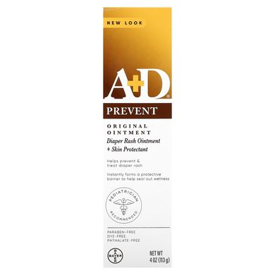 A+D, Original Ointment, мазь від попрілостей + засіб для захисту шкіри, 4 унції (113 г)