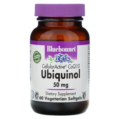 Клітинно-активний CoQ10 Убіхінол Bluebonnet Nutrition (Ubiquinol) 50 мг 60 капсул
