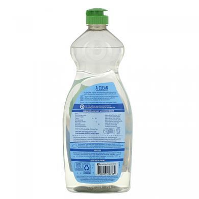 Natural unscented dishwashing liquid, clear, Seventh Generation, 25 fluid ounces (739 ml)
