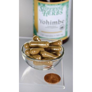 Yohimbe, Yohimbe (Standardized), Swanson, 500 mg, 120 capsules