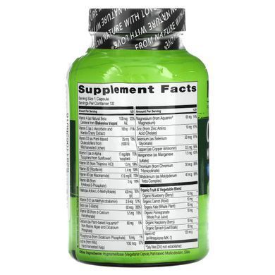 Щоденни мультивитамины для мужчин 50+ NATURELO (One Daily Multivitamin for Men 50+) 120 вегетарианских капсул купить в Киеве и Украине