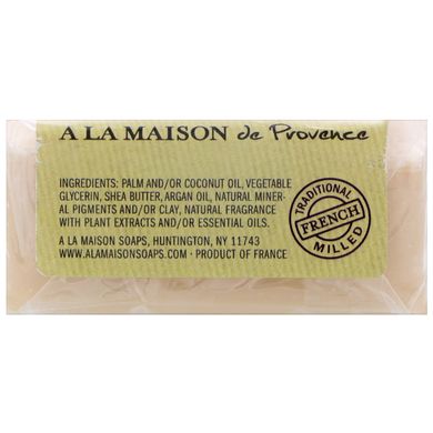 Брускове мило для рук і тіла, Фініки і базилік, A La Maison de Provence, 3,5 унц (100 г)