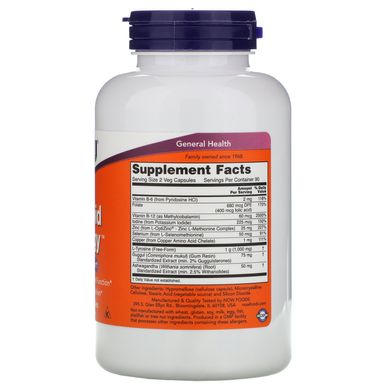 Вітаміни для щитовидної залози Now Foods (Thyroid Energy) 180 капсул