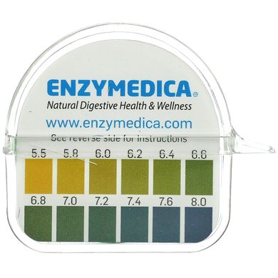 Тест-смужки для визначення pH, Enzymedica, 16-футова котушка