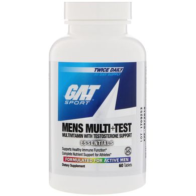 Чоловічі мультивітаміни + тест, GAT, 60 таблеток
