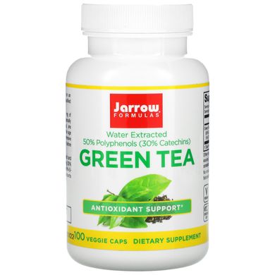 Зелений чай Jarrow Formulas (Green Tea) 500 мг 100 вегетаріанських капсул