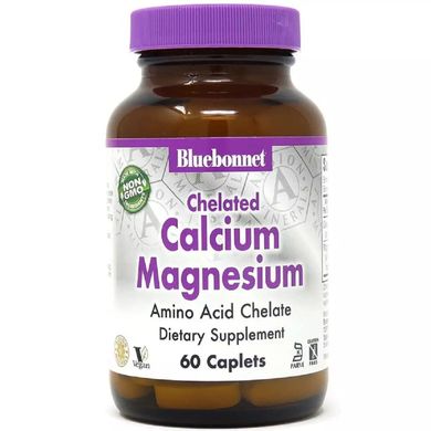 Хелатный Кальций и Магний Bluebonnet Nutrition (Chelated Calcium Magnesium) 60 таблеток купить в Киеве и Украине