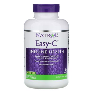 Вітамін С аскорбінова кислота Natrol (Easy-C) 500 мг 240 капсул